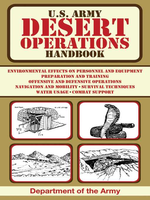 Title details for U.S. Army Desert Operations Handbook by U.S. Department of the Army - Wait list